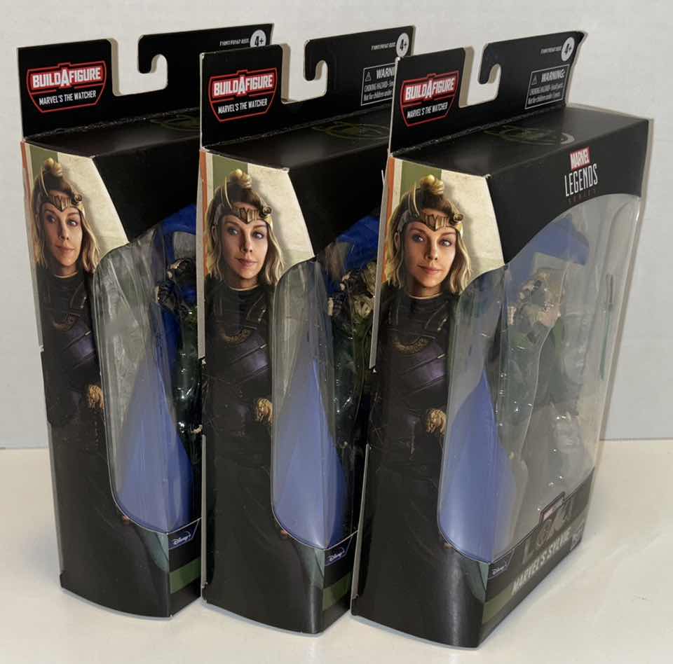 Photo 2 of NEW HASBRO MARVEL STUDIOS LEGENDS SERIES LOKI 3-PACK ACTION FIGURE & ACCESSORIES, “MARVEL’S SYLVIE”