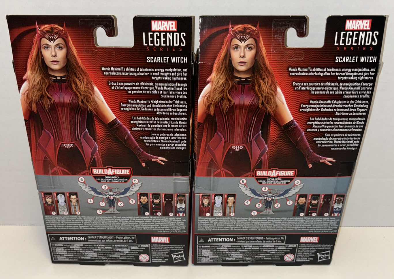 Photo 3 of NEW HASBRO MARVEL STUDIOS LEGENDS SERIES WANDA VISION 2-PACK ACTION FIGURE & ACCESSORIES, “SCARLET WITCH”