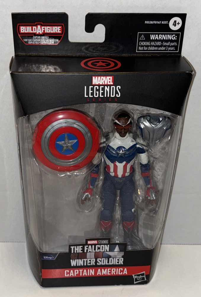 Photo 1 of NEW HASBRO MARVEL LEGENDS SERIES THE FALCON AND THE WINTER SOLDIER ACTION FIGURE & ACCESSORIES, “CAPTAIN AMERICA”