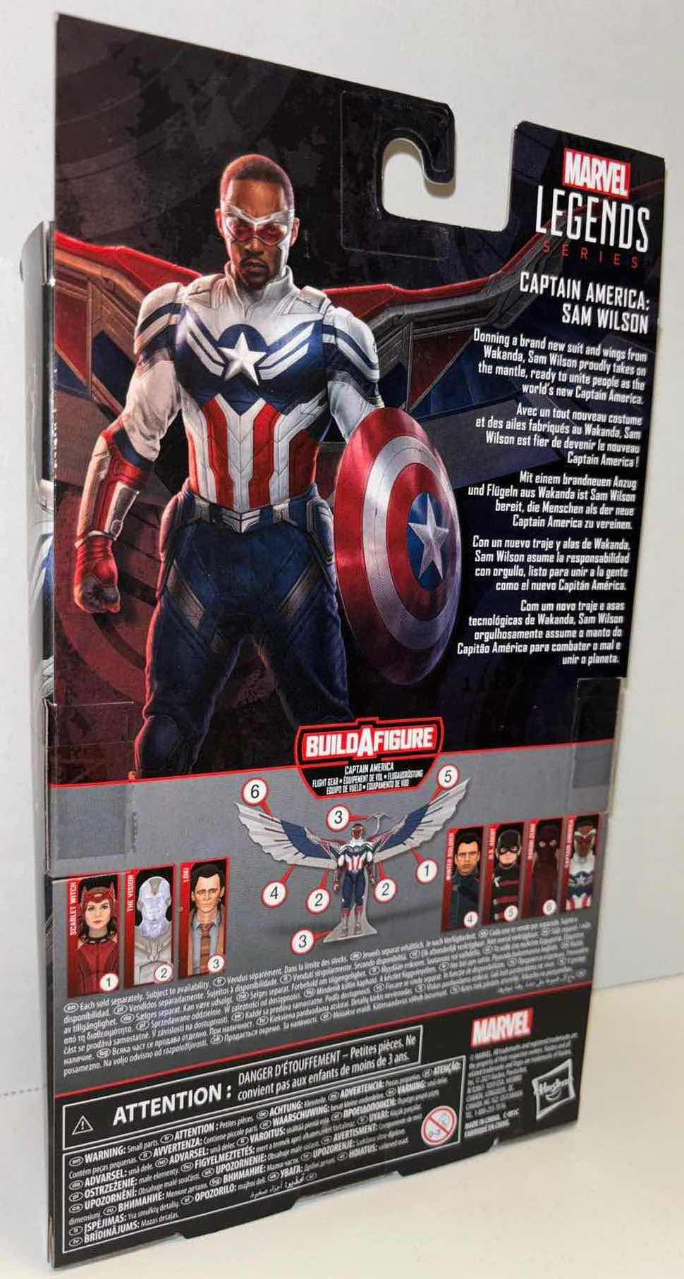 Photo 3 of NEW HASBRO MARVEL LEGENDS SERIES THE FALCON AND THE WINTER SOLDIER ACTION FIGURE & ACCESSORIES, “CAPTAIN AMERICA”
