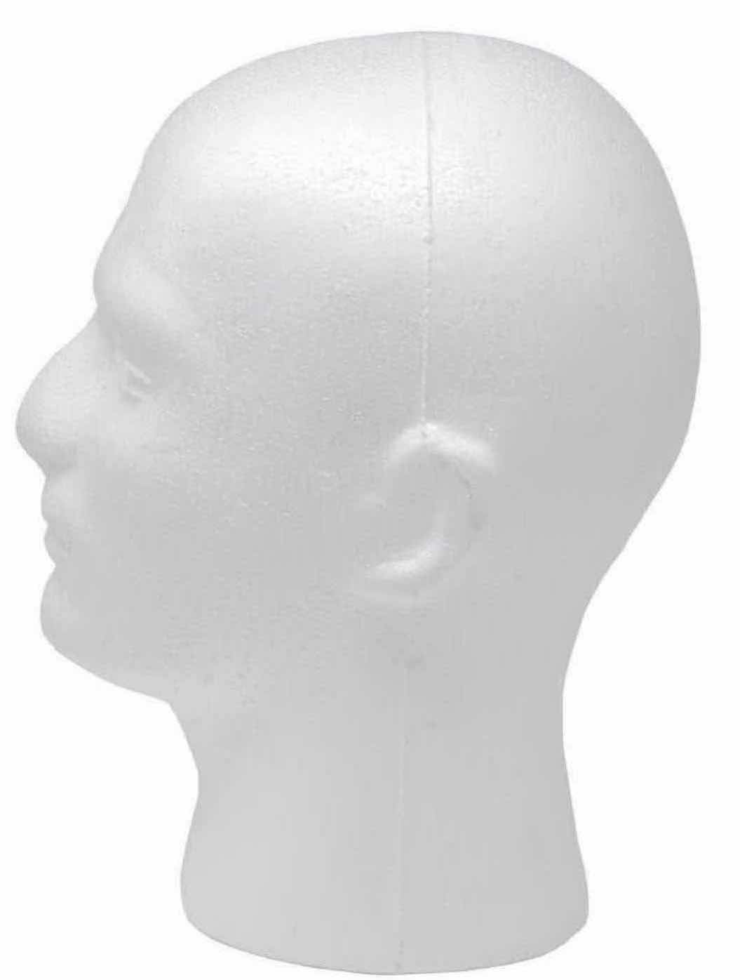 Photo 4 of A-1 PACIFIC STORE 11” MALE STYROFOAM MANNEQUIN HEAD FOR MULTIPURPOSE WIG/DISPLAY STAND (3)