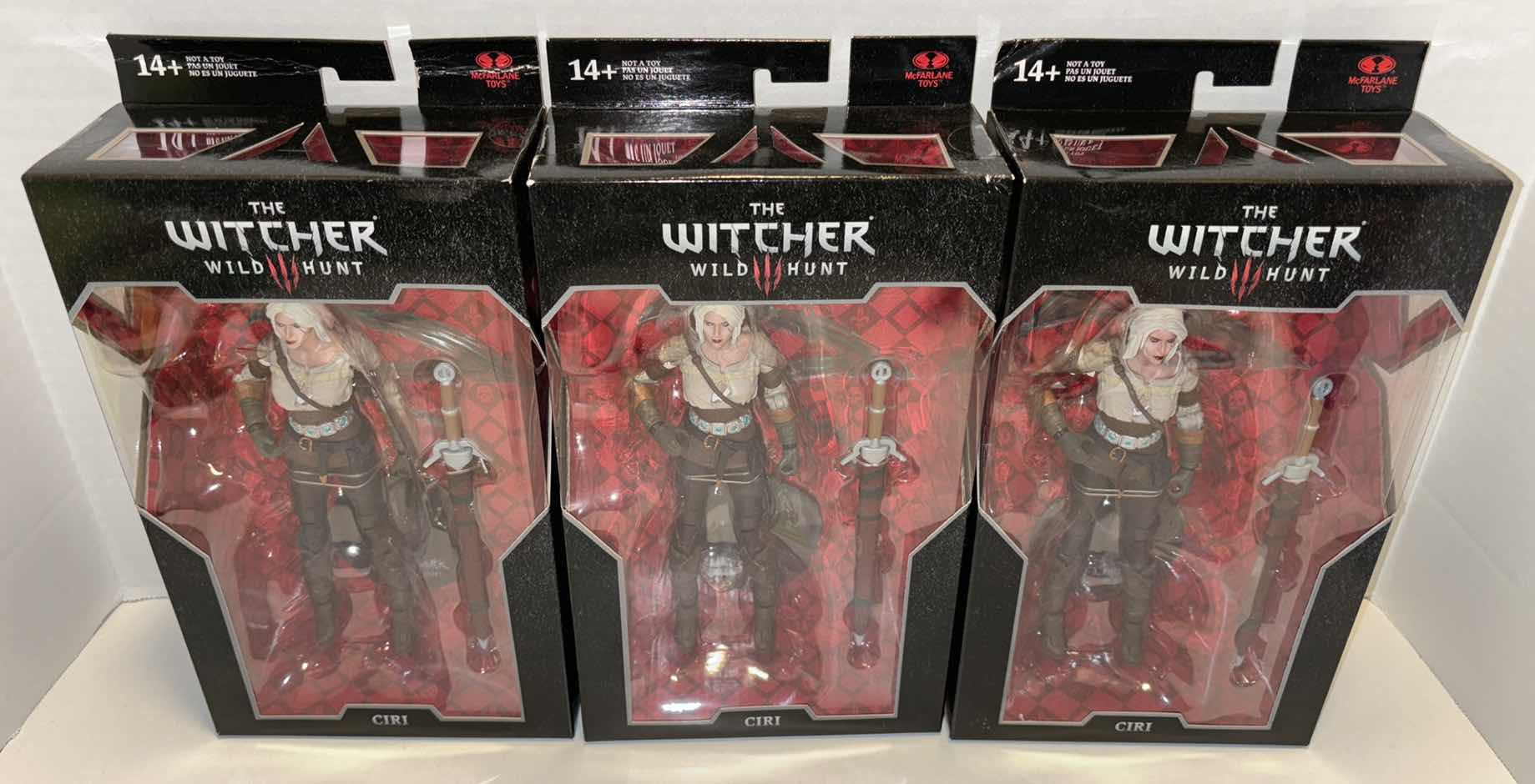 Photo 1 of NEW MCFARLANE TOYS THE WITCHER WILD HUNT 3-PACK  “CIRI” ACTION FIGURE & ACCESSORIES