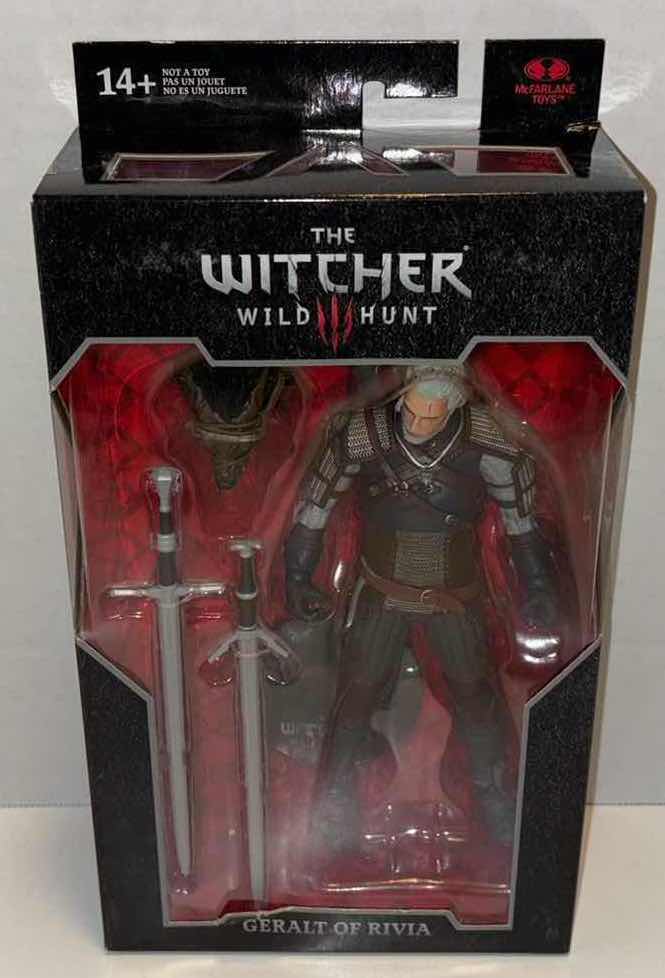 Photo 1 of NEW MCFARLANE TOYS THE WITCHER WILD HUNT “GERALT OF RIVIA” ACTION FIGURE & ACCESSORIES