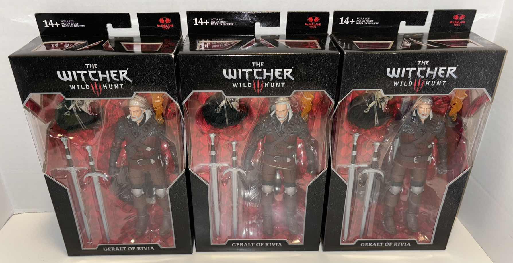 Photo 1 of NEW MCFARLANE TOYS THE WITCHER WILD HUNT 2-PACK “GERALT OF RIVIA” ACTION FIGURE & ACCESSORIES
