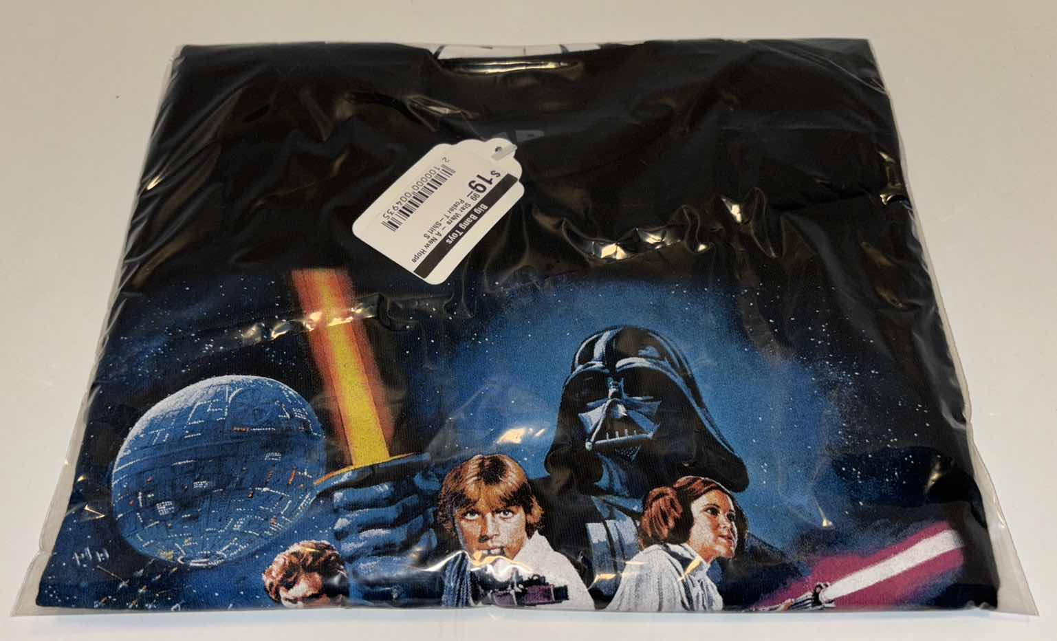 Photo 3 of NEW STAR WARS A NEW HOPE POSTER T-SHIRT (BLACK, SMALL)