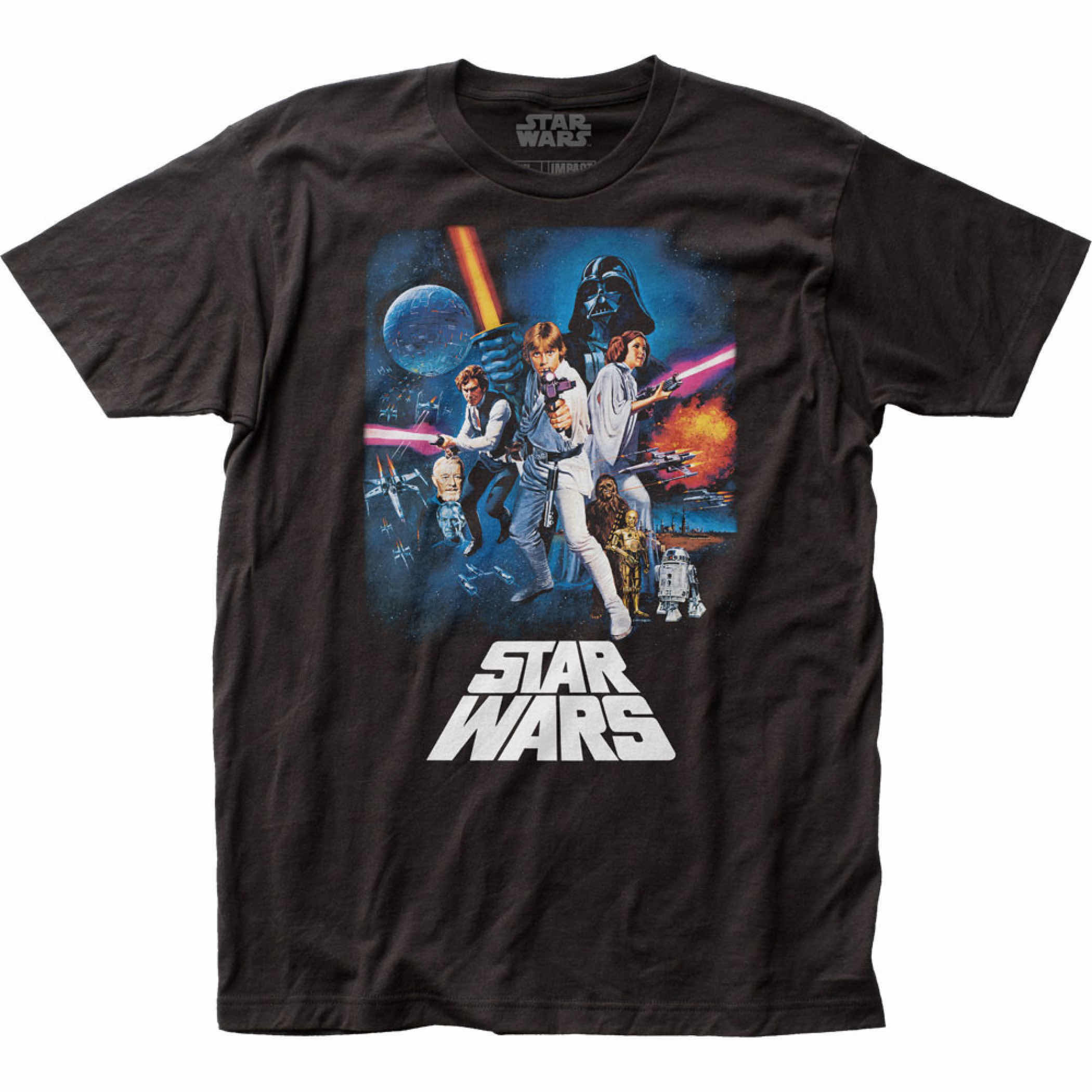 Photo 1 of NEW STAR WARS A NEW HOPE POSTER T-SHIRT (BLACK, SMALL)