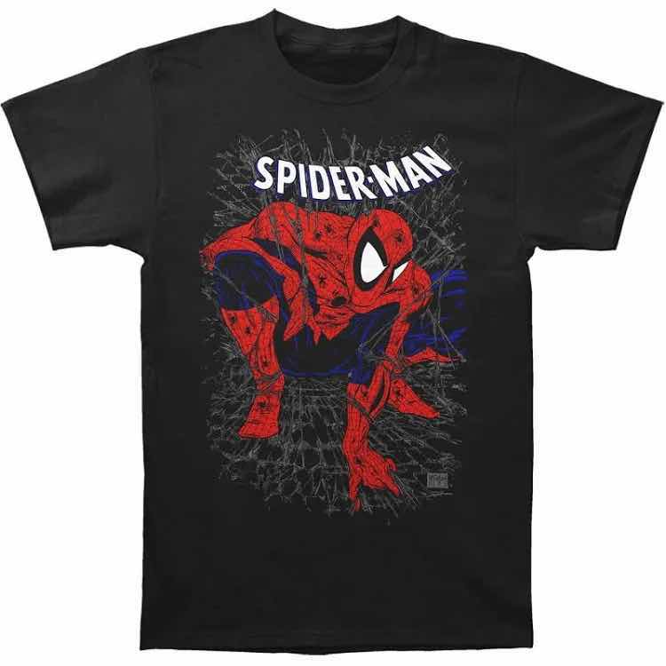 Photo 1 of NEW SPIDER-MAN TANGLED WEB T-SHIRT (BLACK, SMALL)