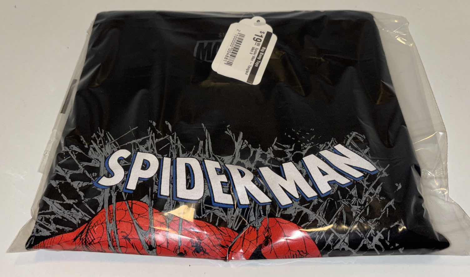 Photo 3 of NEW SPIDER-MAN TANGLED WEB T-SHIRT (BLACK, SMALL)