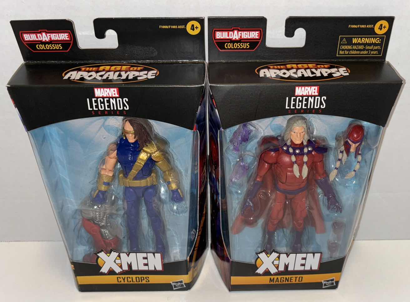 Photo 1 of NEW HASBRO MARVEL LEGENDS SERIES X-MEN THE AGE OF APOCALYPSE “CYCLOPS” & “MAGNETO” ACTION FIGURE & ACCESSORIES 2-PACK BUNDLE