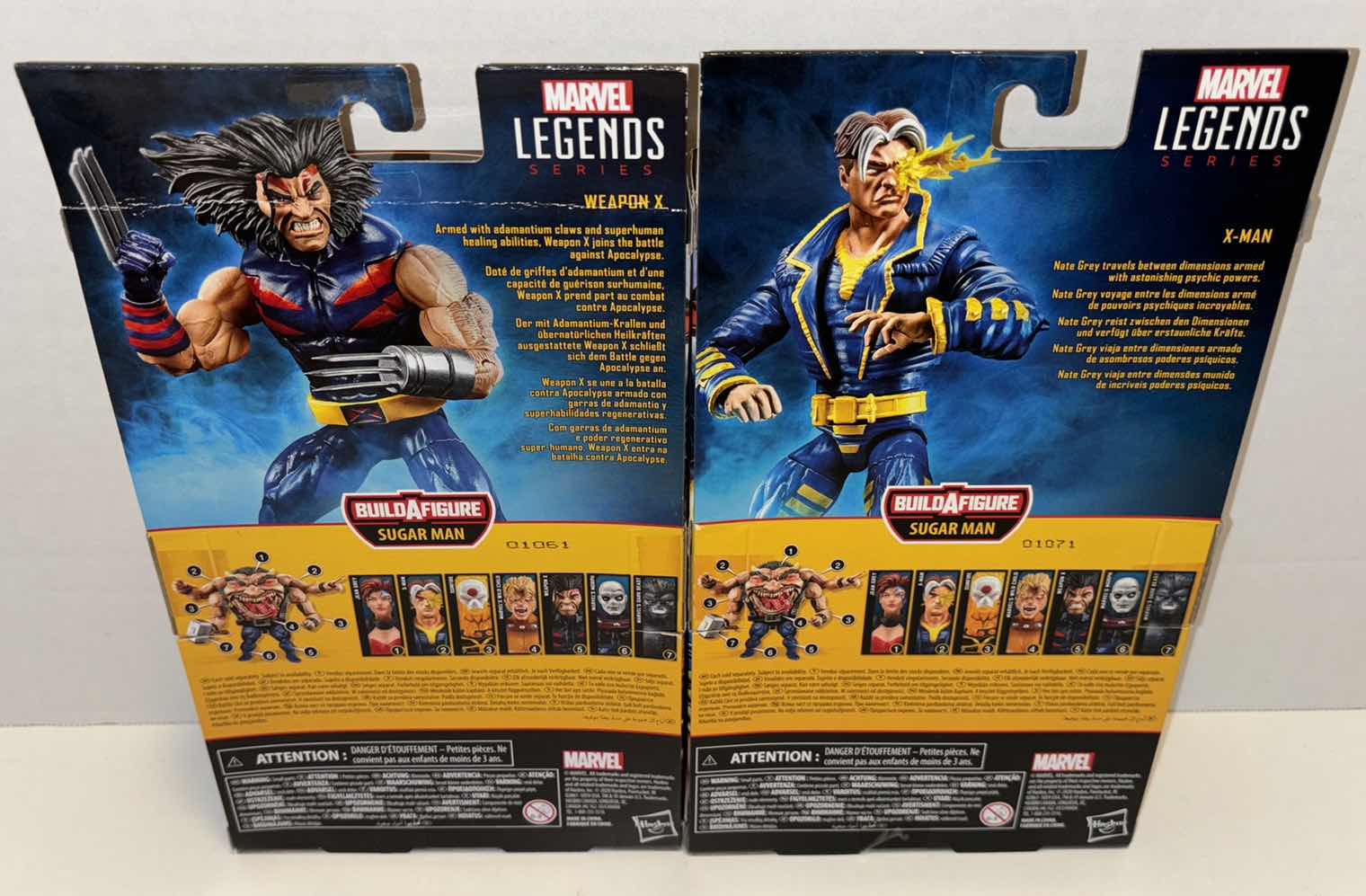 Photo 3 of NEW HASBRO MARVEL LEGENDS SERIES X-MEN THE AGE OF APOCALYPSE “WEAPON X” & “X-MAN” ACTION FIGURE & ACCESSORIES 2-PACK BUNDLE
