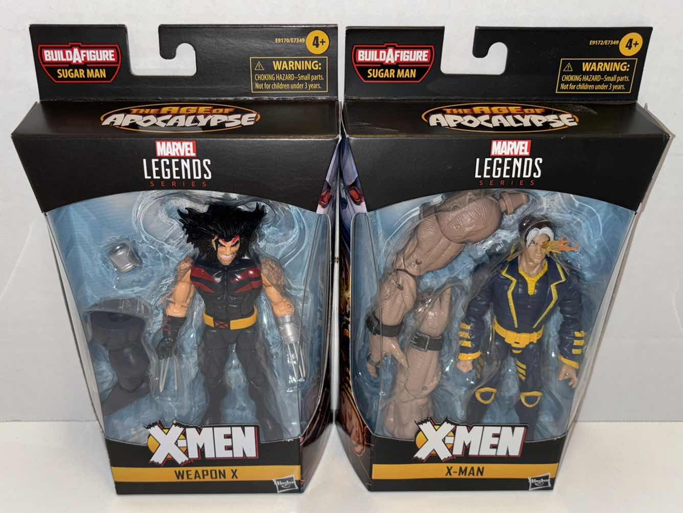 Photo 1 of NEW HASBRO MARVEL LEGENDS SERIES X-MEN THE AGE OF APOCALYPSE “WEAPON X” & “X-MAN” ACTION FIGURE & ACCESSORIES 2-PACK BUNDLE