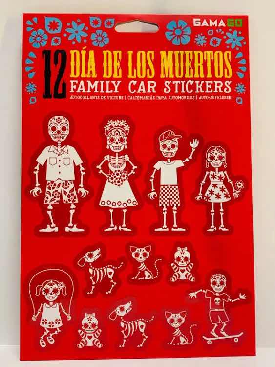 Photo 2 of NEW 5-PACK GAMAGO 12 CT DIA DE LOS MUERTOS FAMILY CAR STICKERS