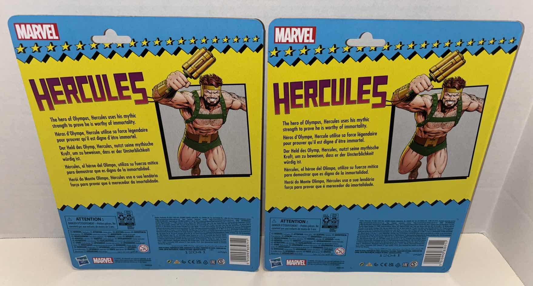 Photo 3 of NEW HASBRO MARVEL RETRO COLLECTION 2-PACK BUNDLE ACTION FIGURE & ACCESSORIES, “HERCULES”