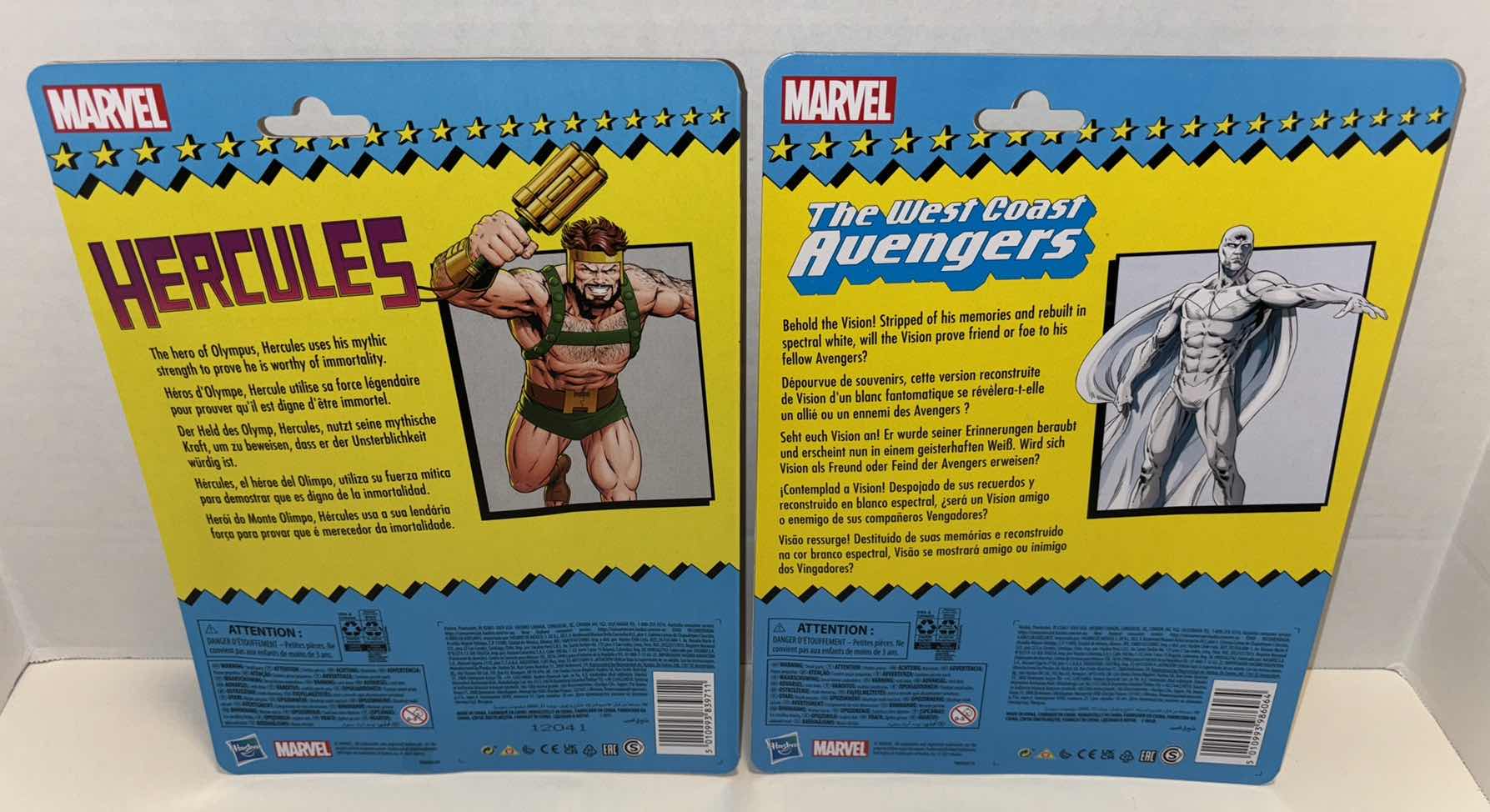 Photo 4 of NEW HASBRO MARVEL RETRO COLLECTION 2-PACK BUNDLE ACTION FIGURES & ACCESSORIES, “HERCULES” & “THE VISION”