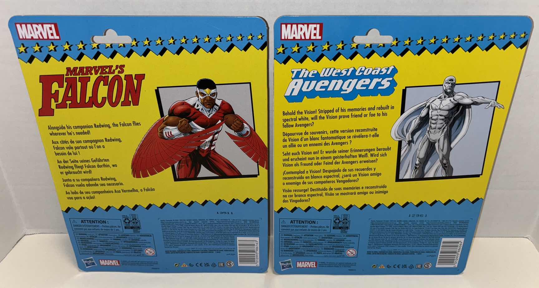 Photo 4 of NEW HASBRO MARVEL RETRO COLLECTION 2-PACK BUNDLE ACTION FIGURES & ACCESSORIES, “MARVEL’S FALCON” & “THE VISION”