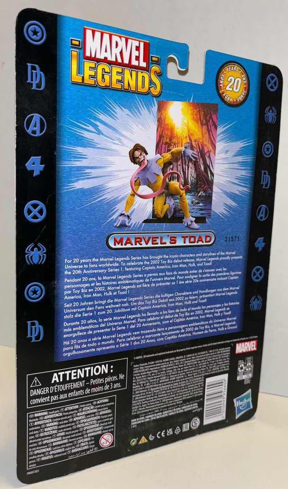 Photo 3 of NEW HASBRO MARVEL LEGENDS 20TH ANNIVERSARY RETRO COLLECTION ACTION FIGURE & ACCESSORIES, “MARVEL’S TOAD”
