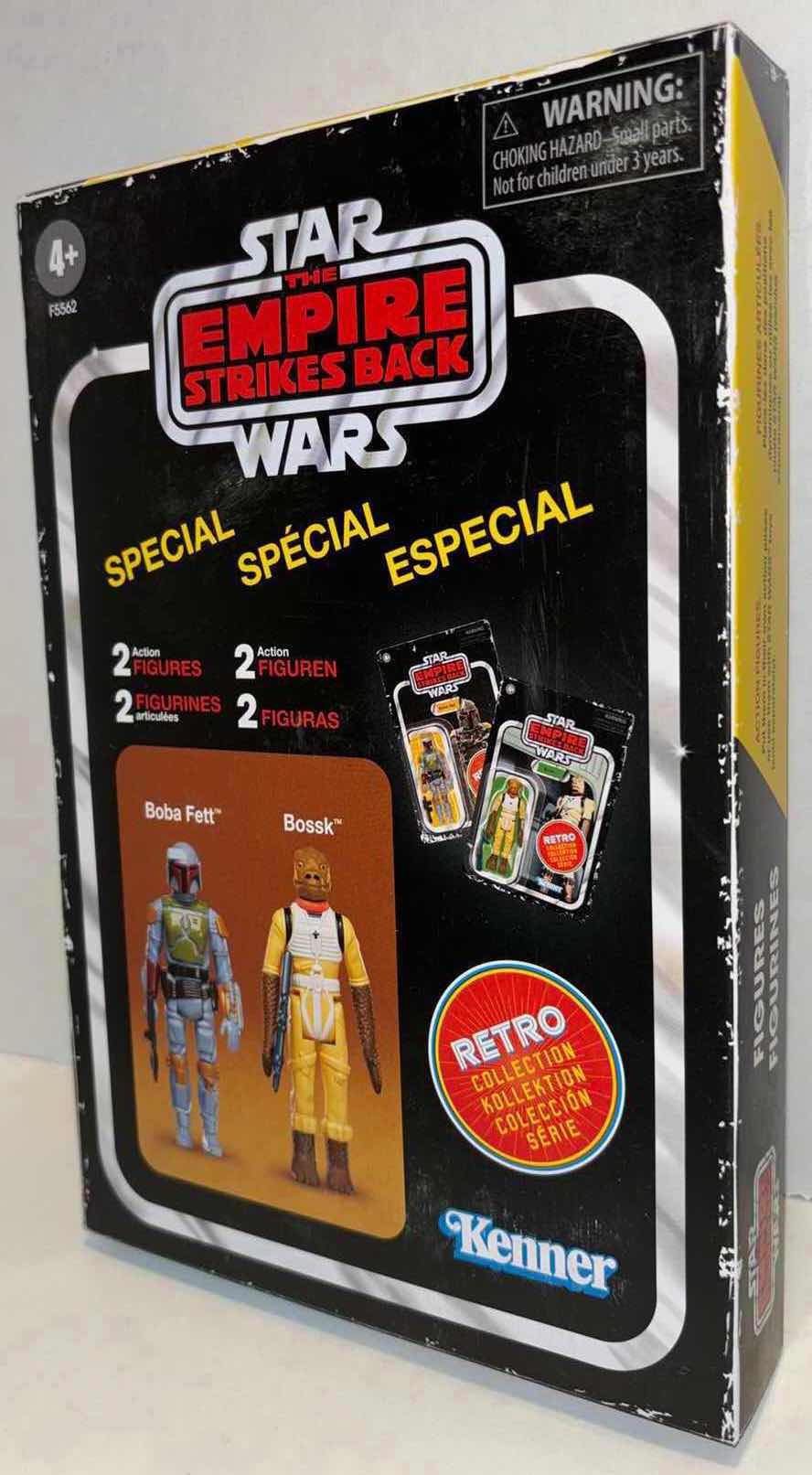 Photo 1 of NEW HASBRO KENNER STAR WARS THE EMPIRE STRIKES BACK RETRO COLLECTION 2-PACK ACTION FIGURES “BOBA FETT” & “BOSSK”