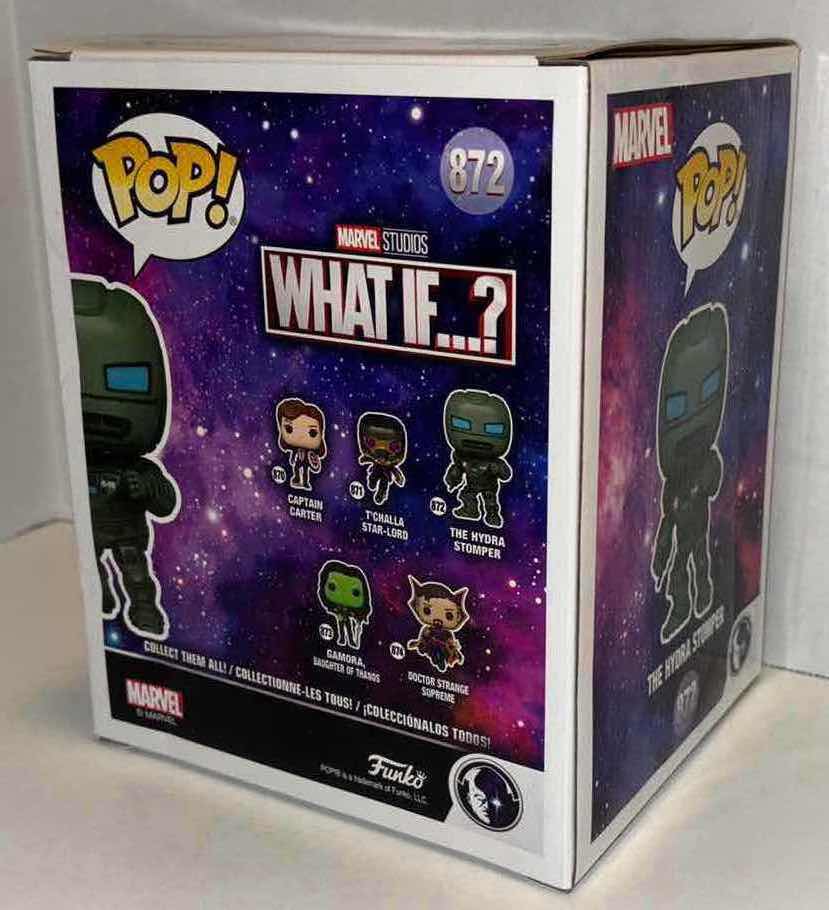 Photo 3 of NEW FUNKO POP! MARVEL STUDIOS WHAT IF…? BOBBLE-HEAD VINYL 6” SUPER SIZED POP FIGURE, #872 “THE HYDRA STOMPER”