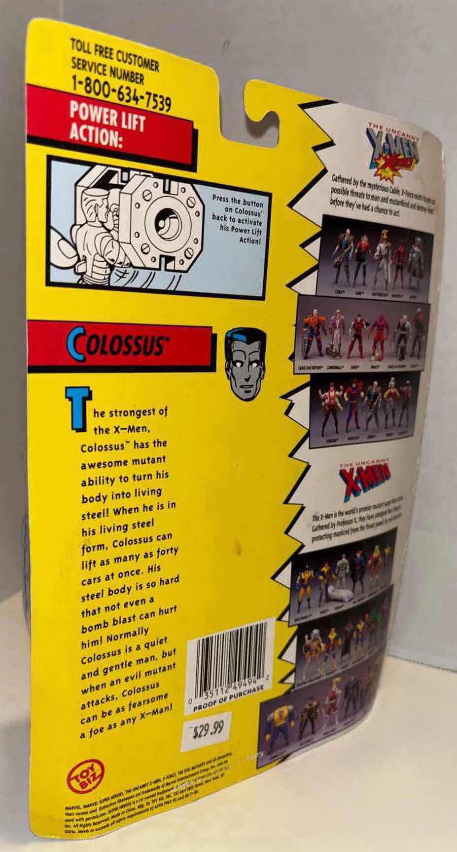 Photo 3 of NEW VINTAGE 1991/1993/1994 TOY BIZ MARVEL COMICS X-MEN 3-PACK BUNDLE RETRO ACTION FIGURES & ACCESSORIES, “COLOSSUS”, “STORM” & “MORPH”