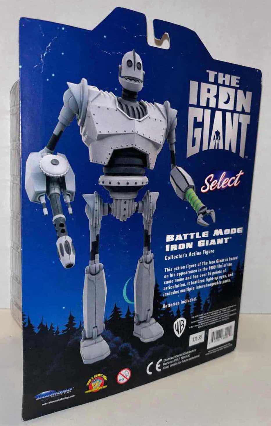 Photo 4 of NEW DIAMOND SELECT TOYS THE IRON GIANT “BATTLE MODE IRON GIANT” COLLECTORS ACTION FIGURE W LIGHT-UP EYES