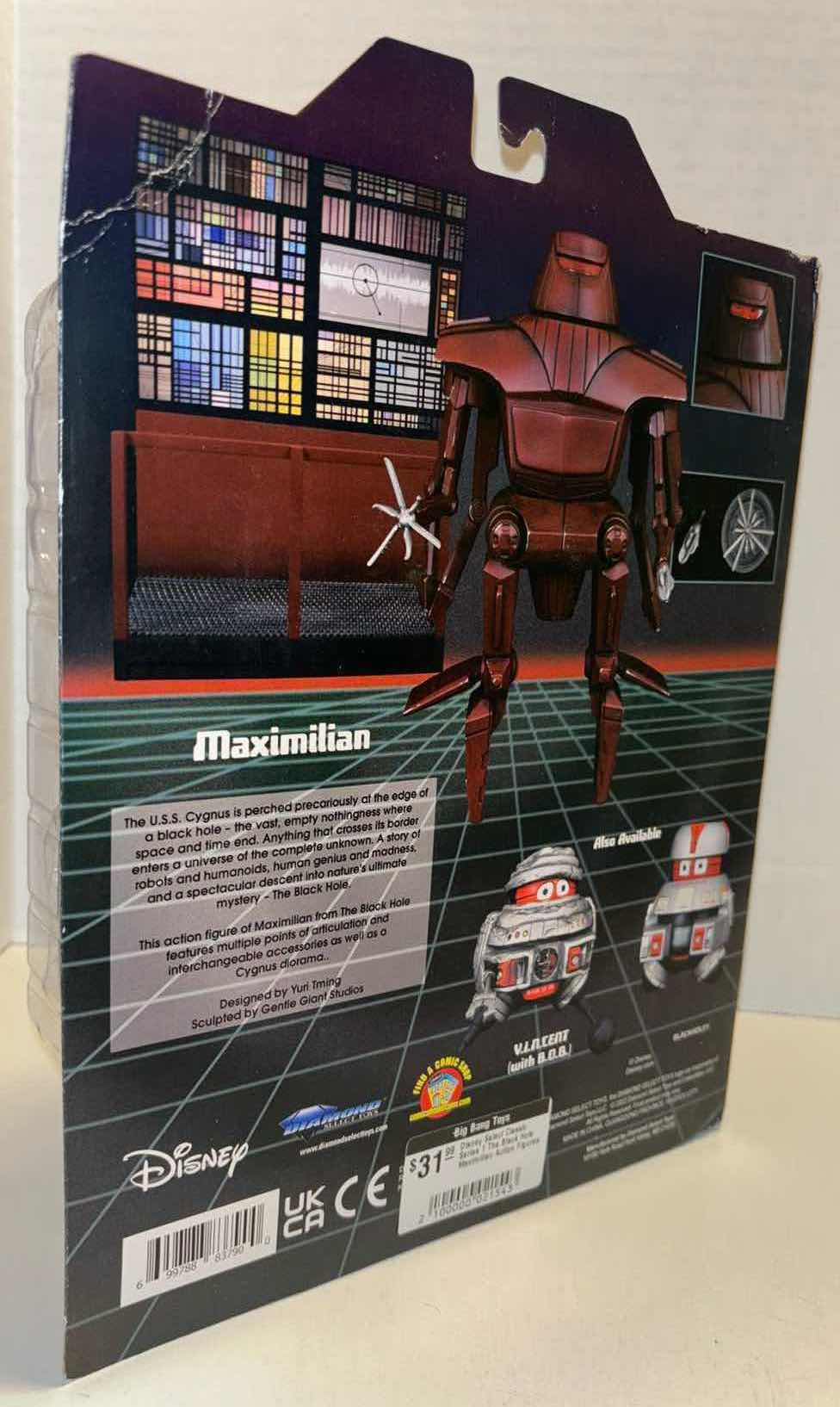 Photo 4 of NEW DIAMOND SELECT TOYS THE BLACK HOLE “MAXIMILIAN” COLLECTORS ACTION FIGURE W ACCESSORIES & DIORAMA (1)