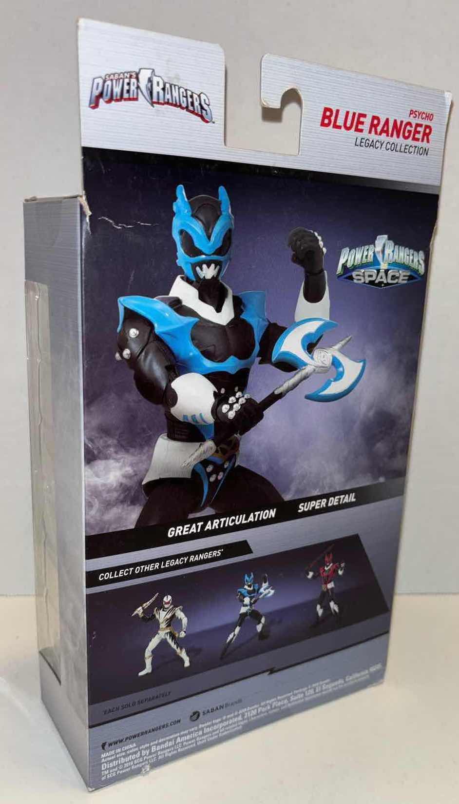 Photo 3 of NEW BANDAI SABAN’S POWER RANGERS SPACE LEGACY COLLECTION 25TH ANNIVERSARY ACTION FIGURE & ACCESSORIES, PSYCHO BLUE RANGER