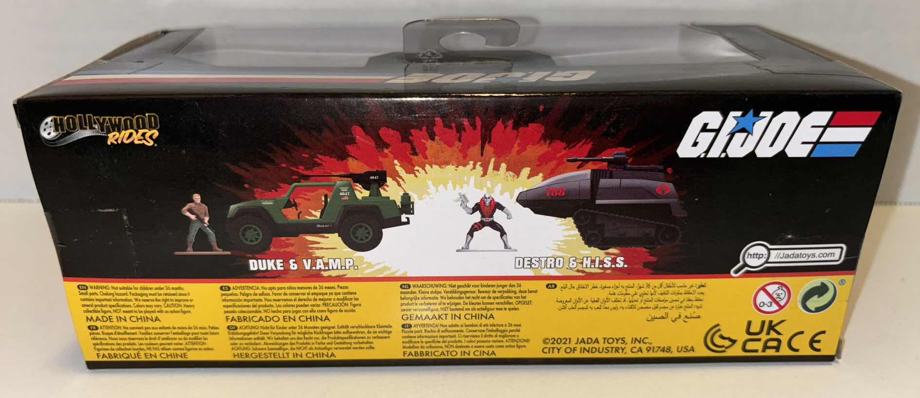 Photo 2 of NEW JADA TOYS HOLLYWOOD RIDES SCALE 1/32 DIE-CAST VEHICLE & FIGURE, G.I. JOE “DUKE & V.A.M.P.” (1)