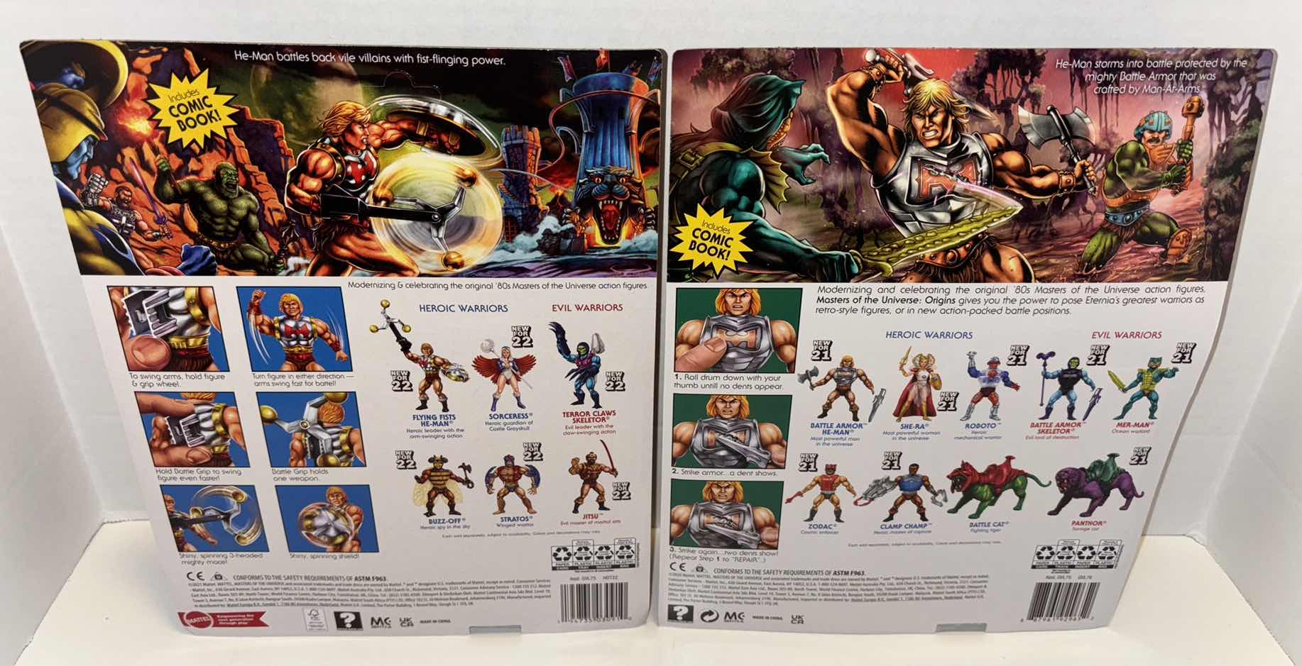 Photo 4 of NEW MATTEL MASTERS OF THE UNIVERSE 2-PACK “FLYING FISTS HE-MAN” & “BATTLE ARMOR HE-MAN” ACTION FIGURES & ACCESSORIES