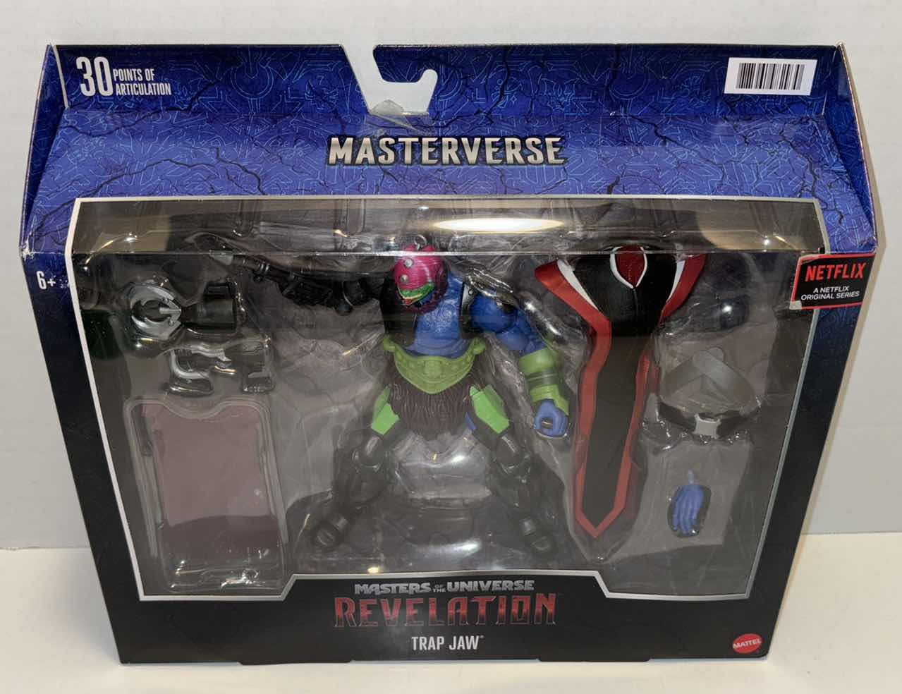 Photo 1 of NEW MATTEL MASTERVERSE MASTERS OF THE UNIVERSE REVELATION “TRAP JAW” ACTION FIGURE & ACCESSORIES (1)