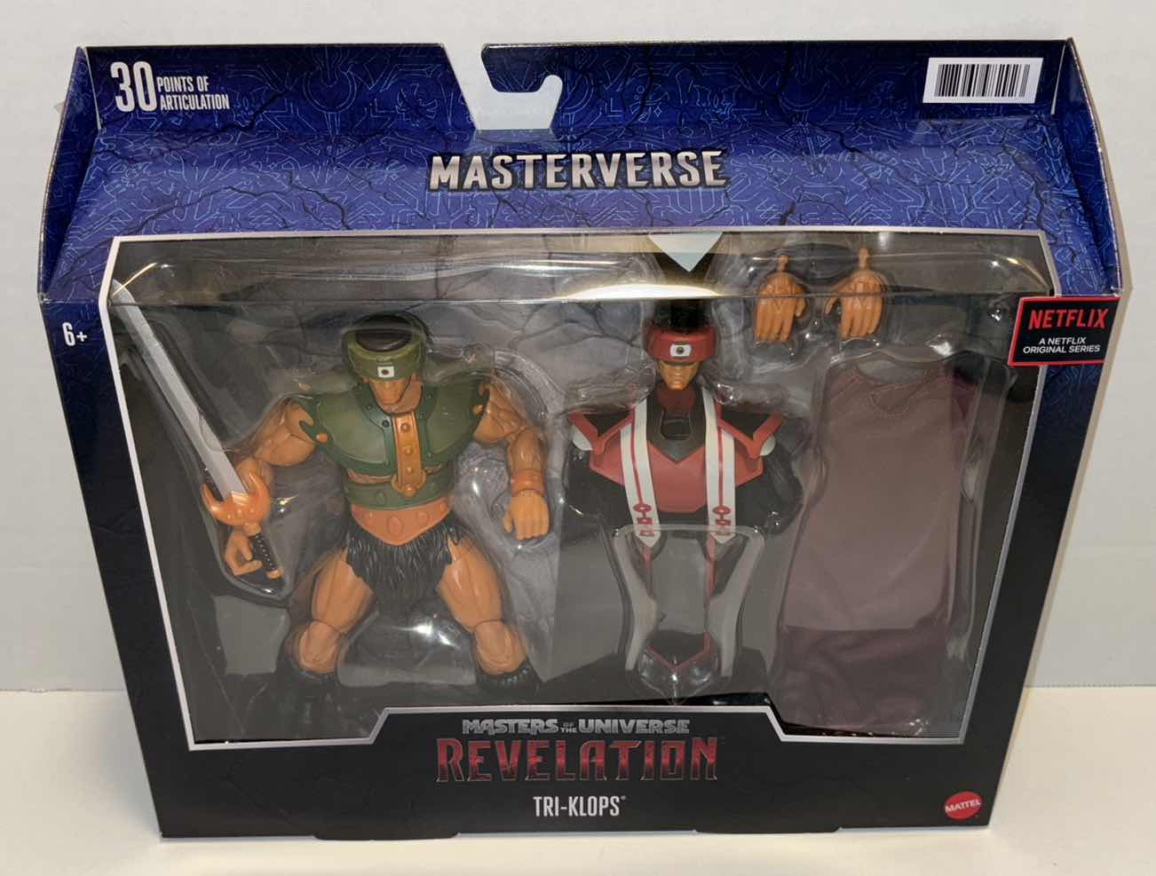 Photo 1 of NEW MATTEL MASTERVERSE MASTERS OF THE UNIVERSE REVELATION “TRI-KLOPS” ACTION FIGURE & ACCESSORIES (1)