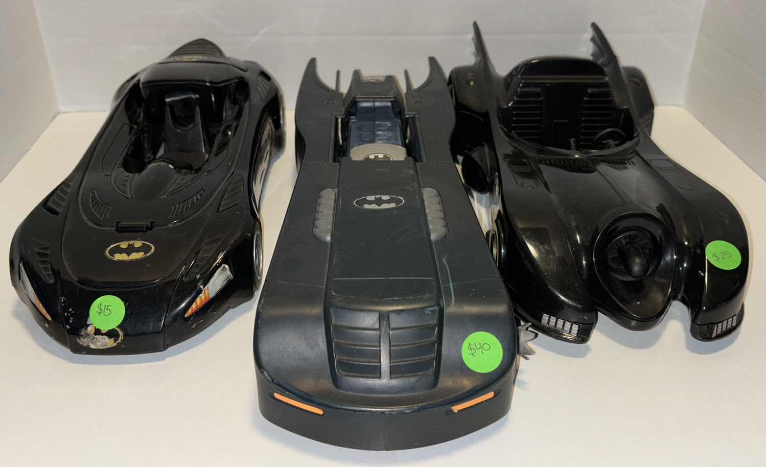 Photo 1 of ASSORTED VERSIONS OF BATMOBILE VEHICLES (3)