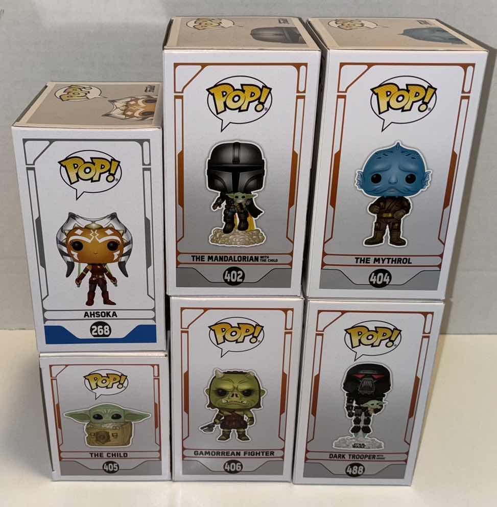 Photo 2 of NEW FUNKO POP! STAR WARS BOBBLE-HEAD VINYL FIGURE 6-PACK MIXED BUNDLE, #268, #402, #404, #405, #406, #488