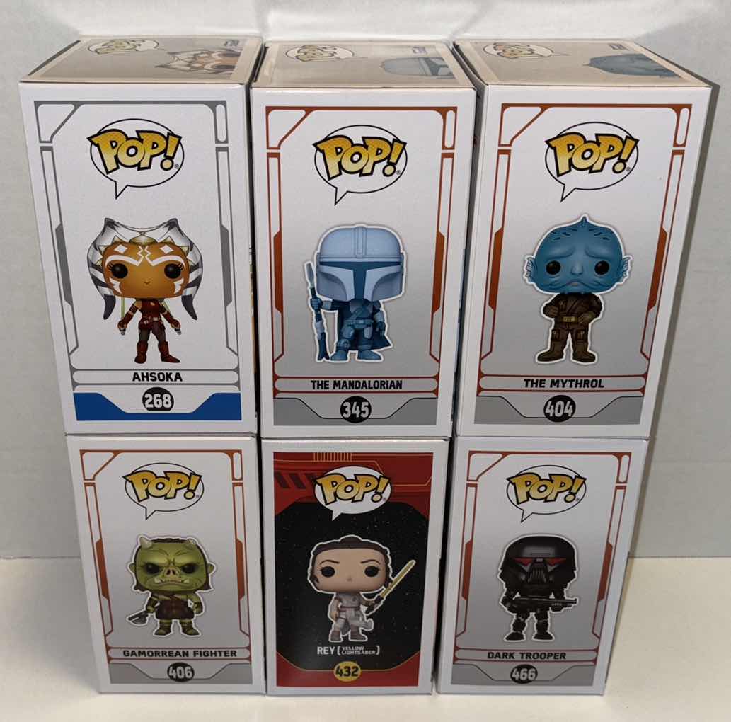 Photo 2 of NEW FUNKO POP! STAR WARS BOBBLE-HEAD VINYL FIGURE 6-PACK MIXED BUNDLE, #268, #345, #404, #406, #432, #466