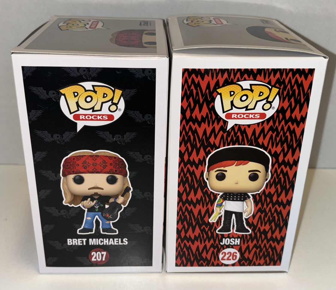 Photo 3 of NEW FUNKO POP! ROCKS VINYL FIGURE 6-PACK BUNDLE, #207 BRET MICHAELS (3) & #226 TWENTY ONE PILOTS “JOSH” (3)