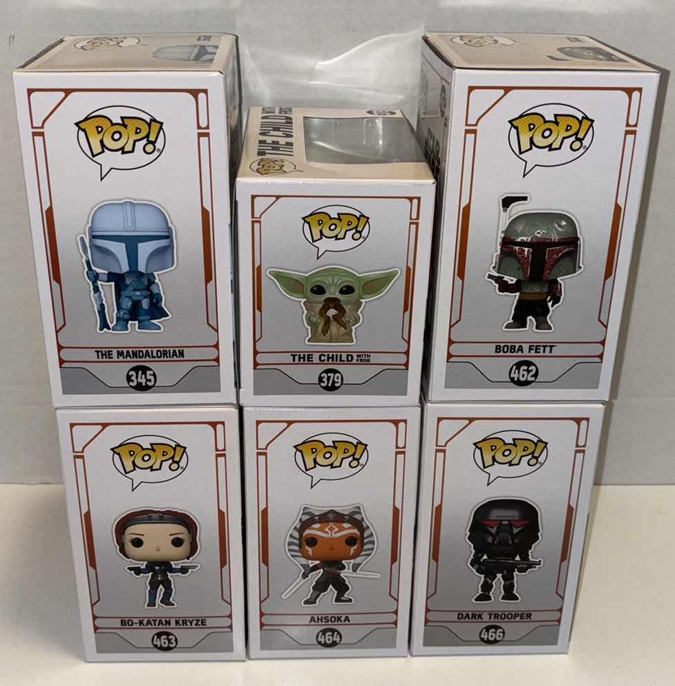 Photo 2 of NEW FUNKO POP! STAR WARS BOBBLE-HEAD VINYL FIGURE 6-PACK MIXED BUNDLE, #345, #379, #462, #463, #464, #466