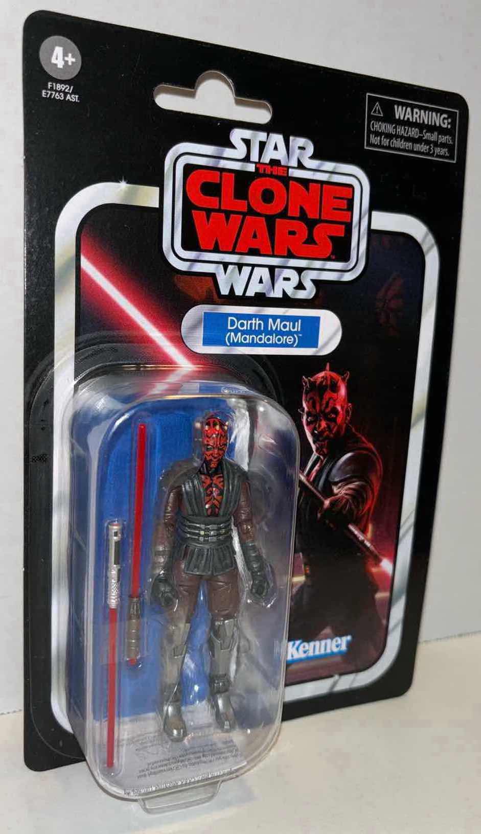 Photo 1 of NEW STAR WARS THE CLONE WARS 3.75” THE VINTAGE COLLECTION ACTION FIGURE & ACCESSORIES, “DARTH MAUL (MANDALORE)” (1)
