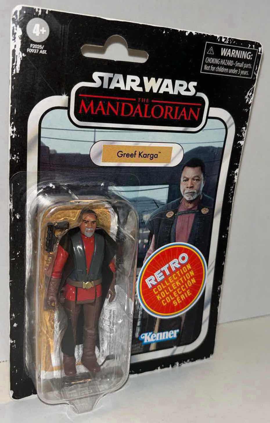 Photo 1 of NEW STAR WARS THE MANDALORIAN 3.75” THE RETRO COLLECTION ACTION FIGURE & ACCESSORIES, “GREEF KARGA” (1)