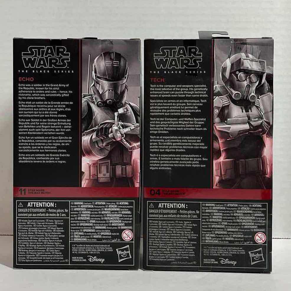 Photo 2 of NEW STAR WARS BLACK SERIES 2-PACK ACTION FIGURES, TECH & ECHO