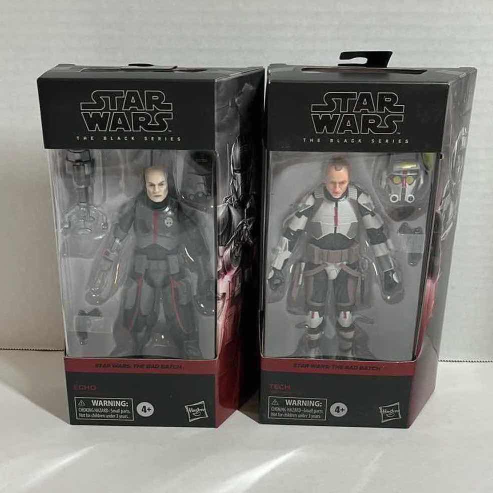 Photo 1 of NEW STAR WARS BLACK SERIES 2-PACK ACTION FIGURES TECH & ECHO