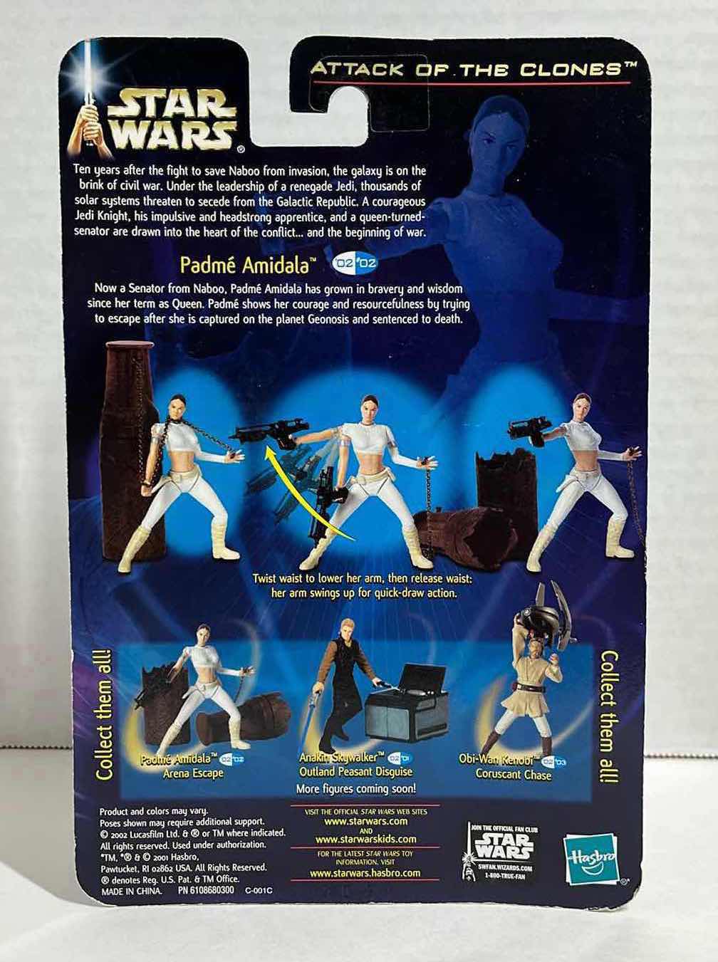 Photo 2 of NEW STAR WARS ATTACK OF THE CLONES ACTION FIGURE, PADME AMIDALA