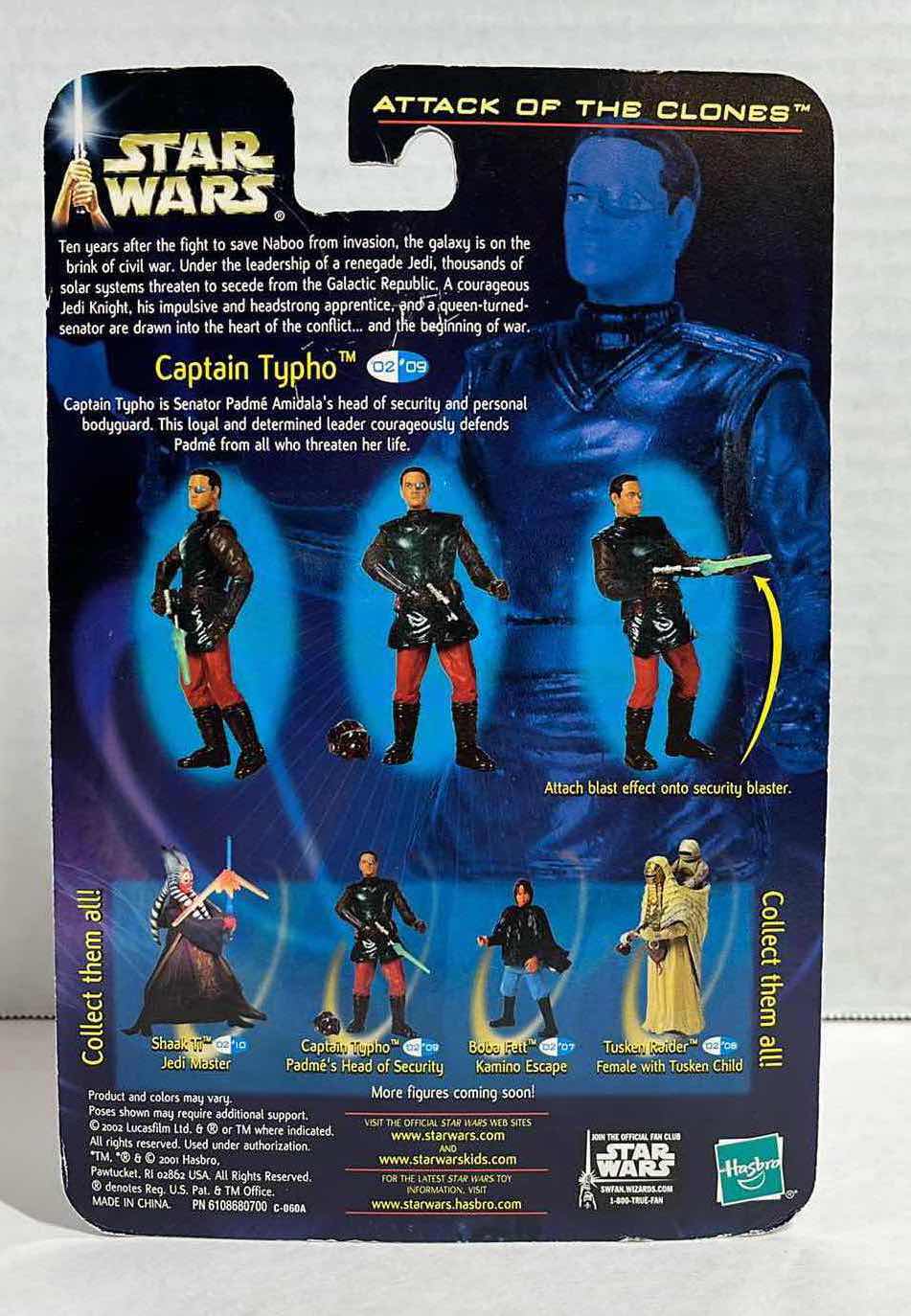 Photo 2 of NEW STAR WARS ATTACK OF THE CLONES ACTION FIGURE, CAPTAIN TYPHO