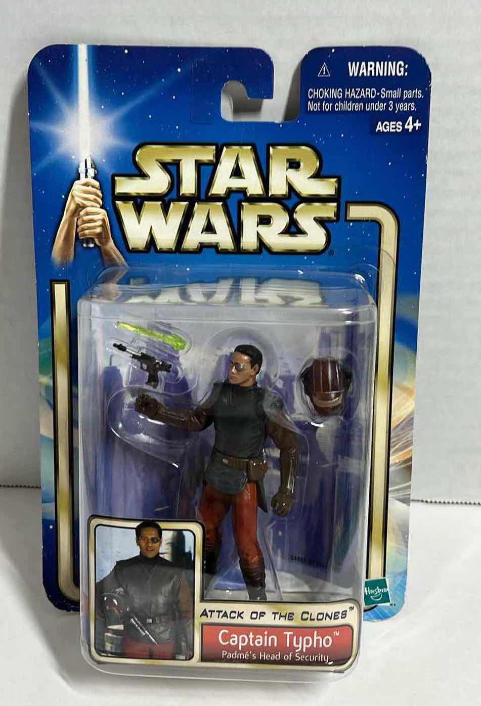 Photo 1 of NEW STAR WARS ATTACK OF THE CLONES ACTION FIGURE, CAPTAIN TYPHO