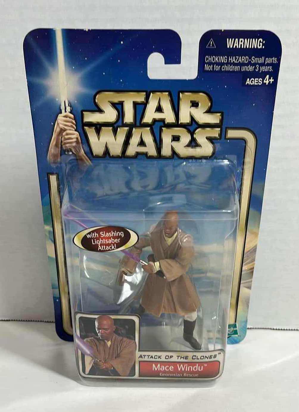 Photo 1 of NEW STAR WARS ATTACK OF THE CLONES ACTION FIGURE, MACE WINDU