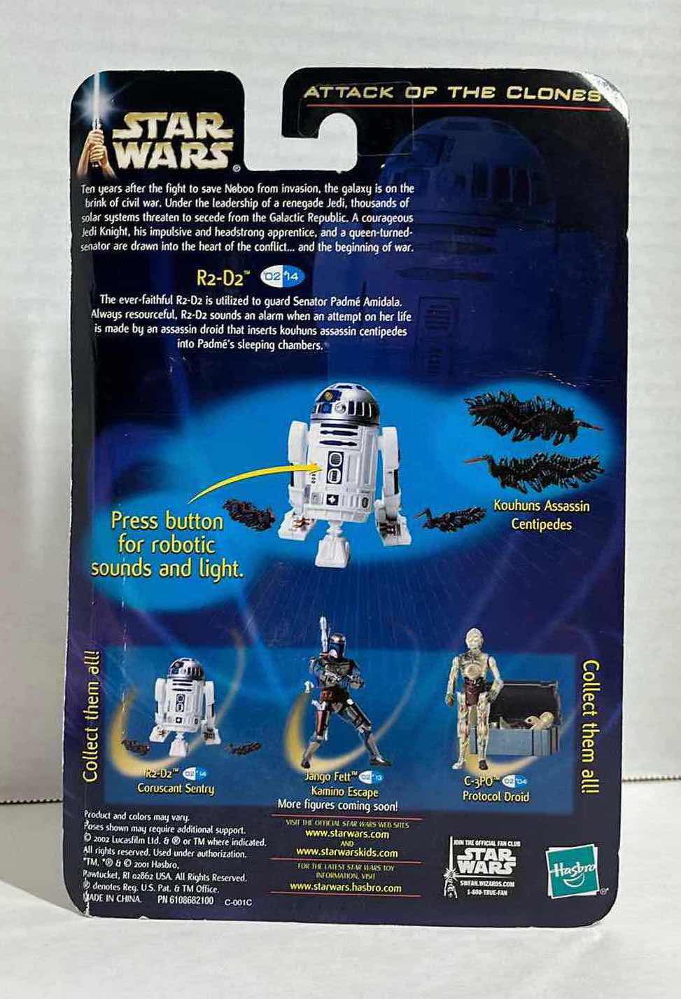 Photo 2 of NEW STAR WARS ATTACK OF THE CLONES ACTION FIGURE, R2-D2