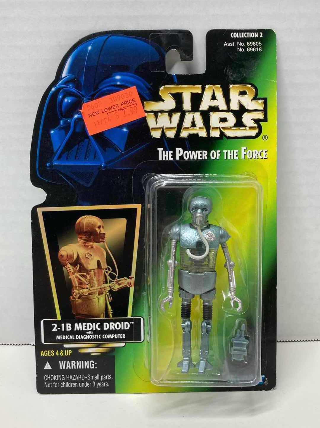 Photo 1 of NEW STAR WARS THE POWER OF THE FORCE ACTION FIGURE, 2-1B MEDIC DROID W MEDICAL DIAGNOSTIC COMPUTER