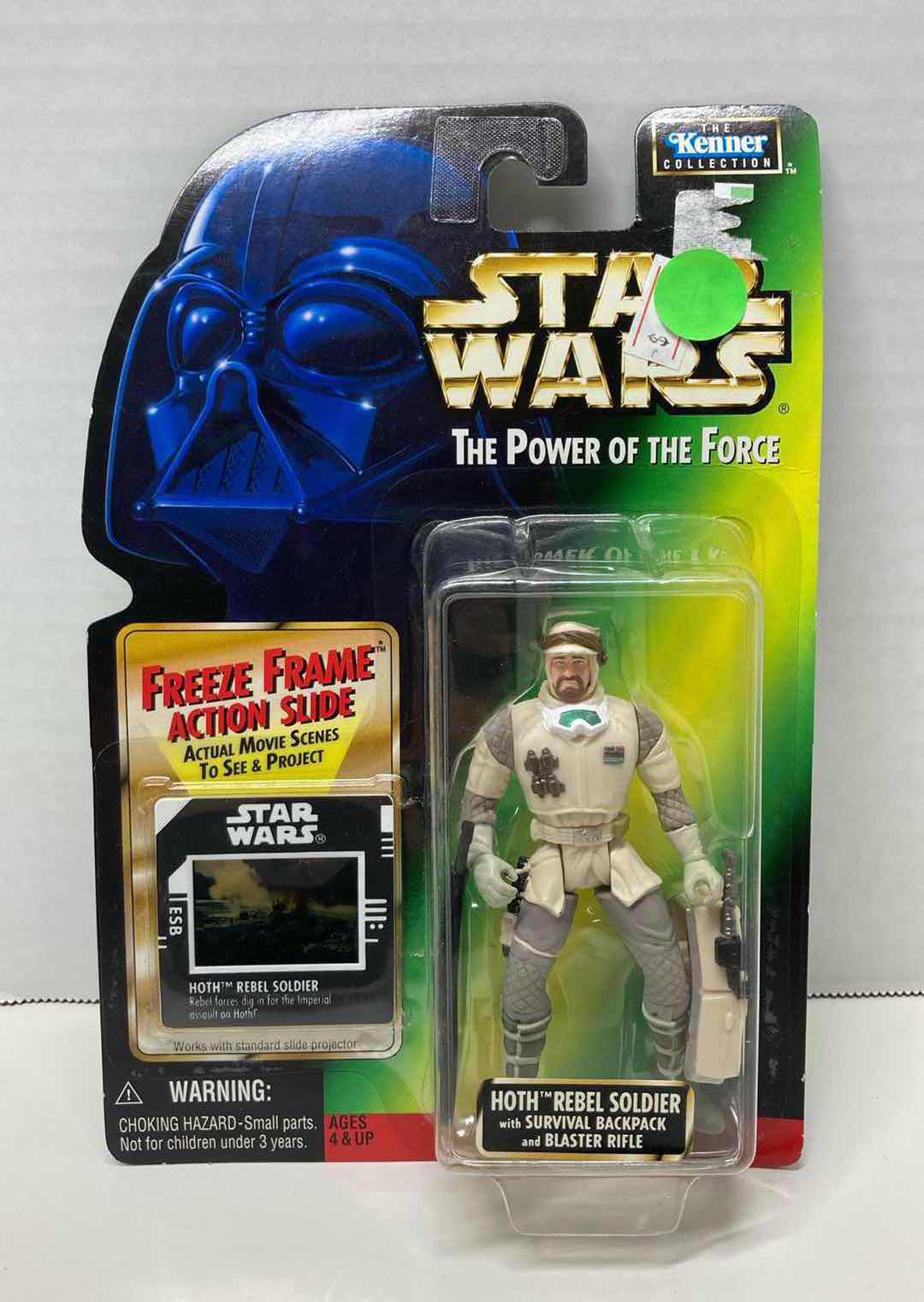Photo 1 of NEW STAR WARS THE POWER OF THE FORCE ACTION FIGURE, HOTH REBEL SOLDIER W SURVIVAL BACKPACK, BLASTER RIFLE & FREEZE FRAME ACTION SLIDE