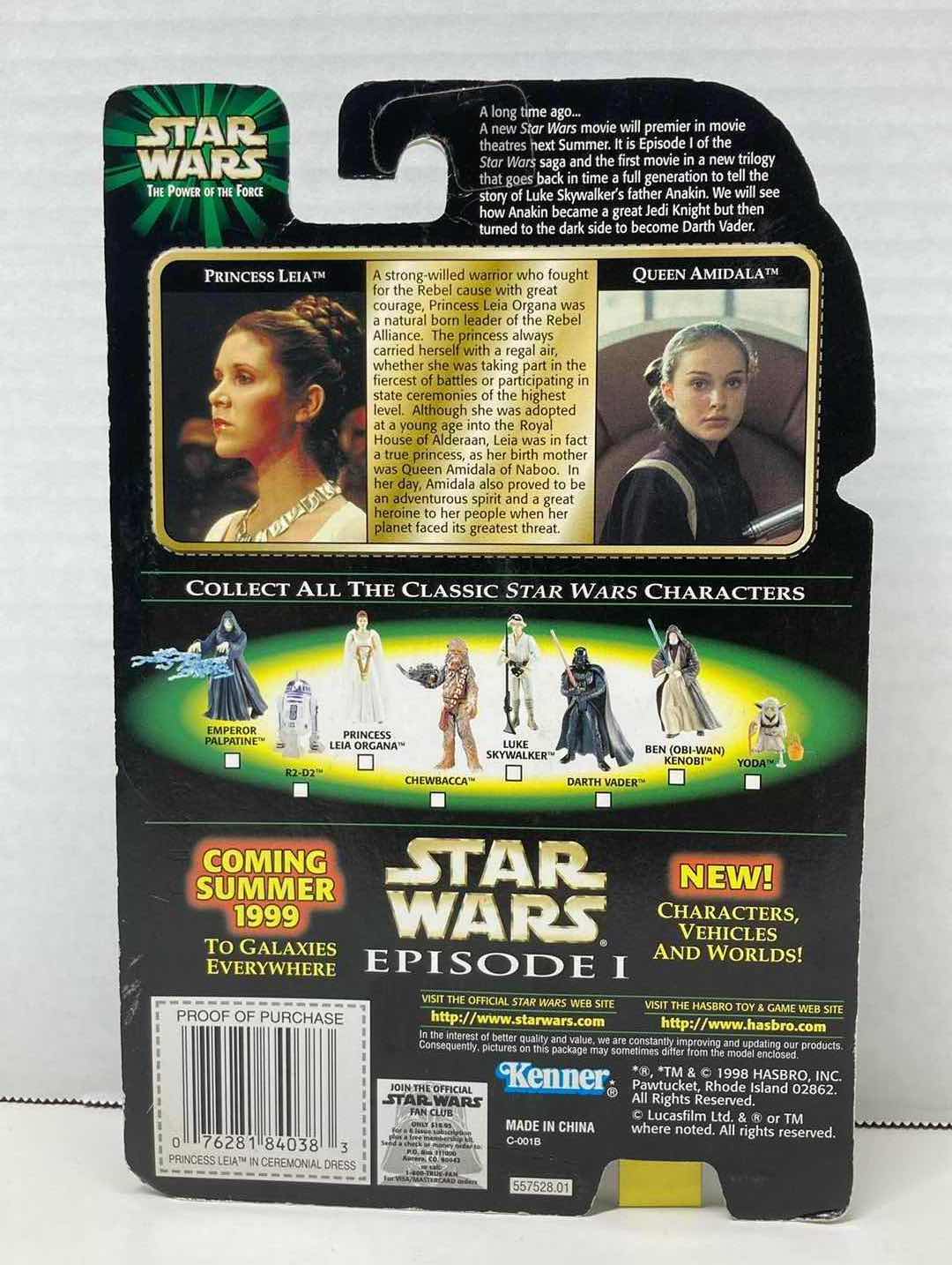 Photo 2 of NEW STAR WARS THE POWER OF THE FORCE ACTION FIGURE, PRINCESS LEIA IN CEREMONIAL DRESS W MEDAL OF HONOR & FLASHBACK PHOTO