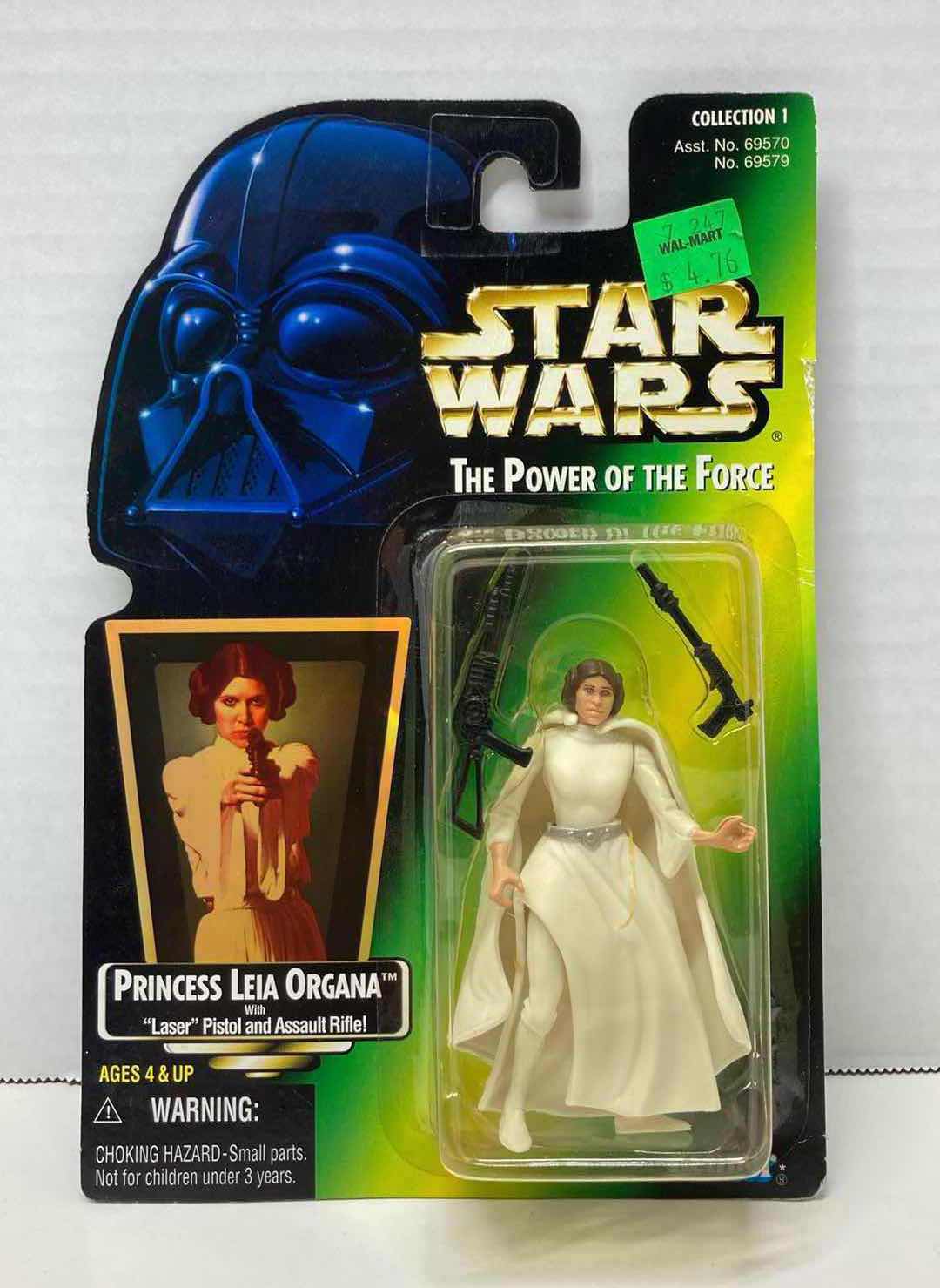 Photo 1 of NEW STAR WARS THE POWER OF THE FORCE ACTION FIGURE, PRINCESS LEIA ORGANA W LASER PISTOL & ASSAULT RIFLE