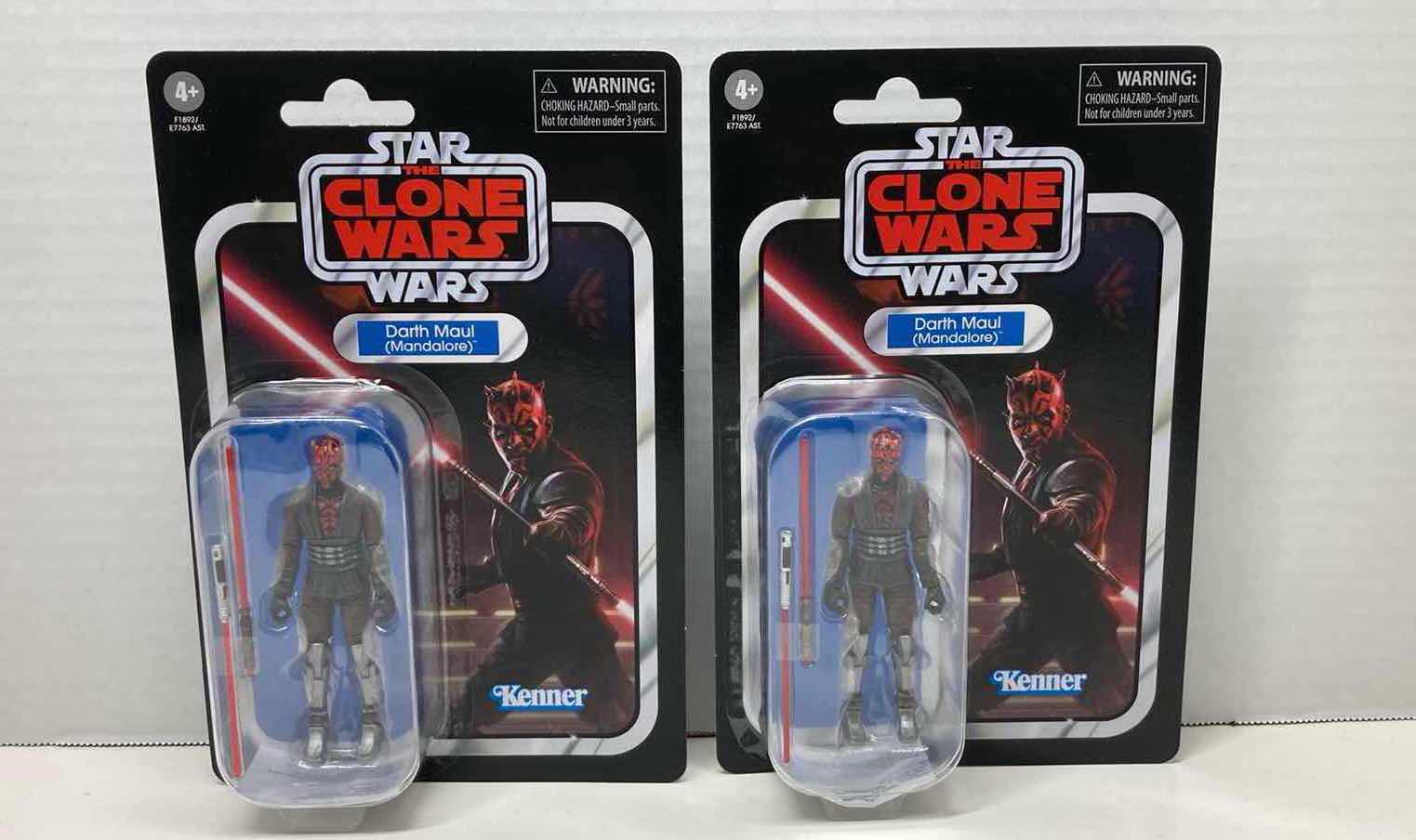Photo 1 of NEW STAR WARS THE CLONE WARS 2-PACK ACTION FIGURES, DARTH MAUL (MANDALORE)