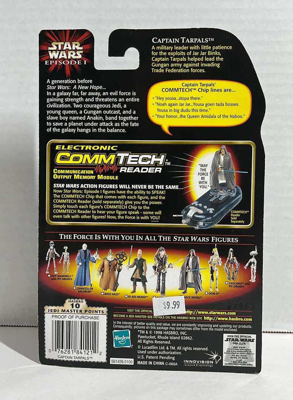 Photo 2 of NEW STAR WARS EPISODE 1 ACTION FIGURE, CAPTAIN TARPALS